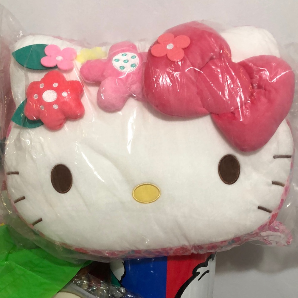 New Sanrio Large Hello Kitty face cushion plush